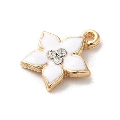 Flower Alloy Enamel Pendants ENAM-A007-05KCG-05-1