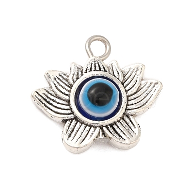 Tibetan Style Alloy Resin Pendants FIND-Z063-07AS-1