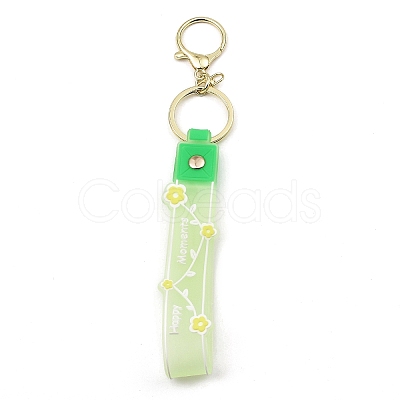 Flower PVC Rope Keychains KEYC-B015-01LG-06-1