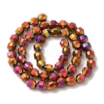 Electroplated Synthetic Non-magnetic Hematite Beads Strands G-I364-L01-02-1