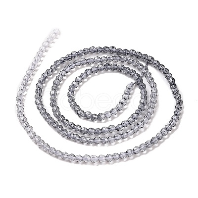 Transparent Gradient Color Glass Beads Strands GLAA-G101-2mm-12-1