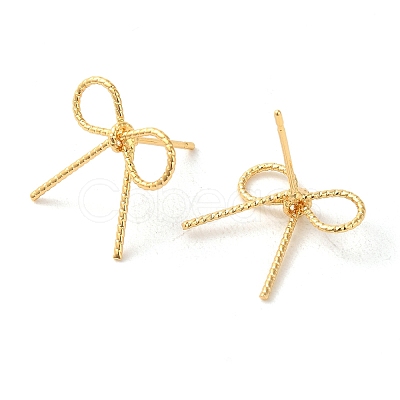 Brass Stud Earrings for Women EJEW-F334-03G-03-1