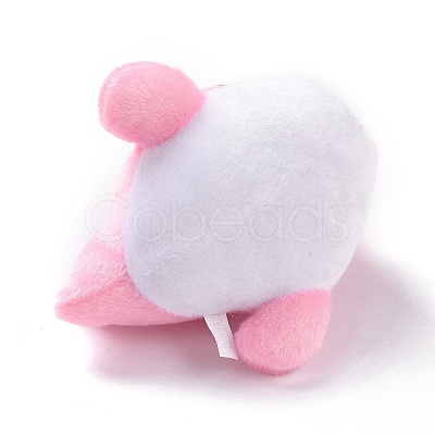 PP Cotton Mini Animal Plush Toys Dolphin Pendant Decoration HJEW-C002-01A-1