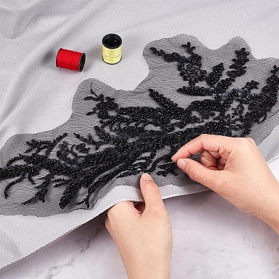 3D Computerized Embroidery Polyester Iron on/Sew on Patches DIY-WH0043-86-1