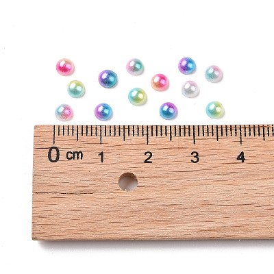 Imitation Pearl Acrylic Cabochons OACR-R063-4mm-M-1