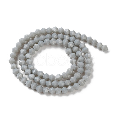 Opaque Solid Color Imitation Jade Glass Beads Strands GLAA-F029-P4mm-14-1