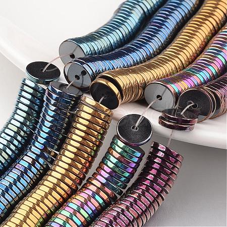 Electroplate Non-magnetic Synthetic Hematite Beads Strands G-F300-17B-1