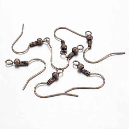 Brass Earring Hooks KK-Q361-AB-1