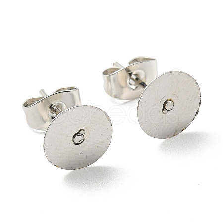 Iron Stud Earring Findings IFIN-Q001-01C-P-1