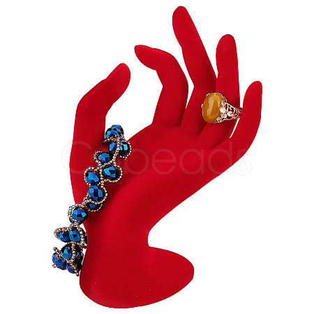 Resin Mannequin Hand Jewelry Display Holder Stands RDIS-WH0009-015B-1