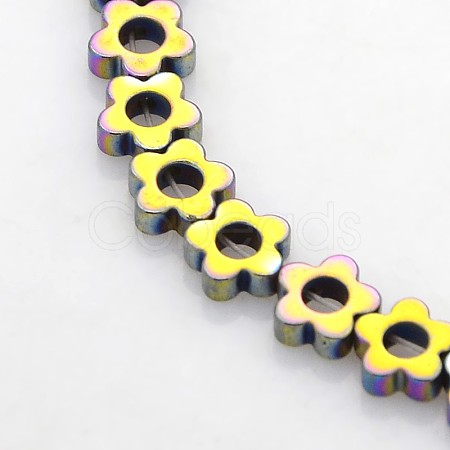 Electroplate Non-magnetic Synthetic Hematite Beads Strands G-J217C-10-1