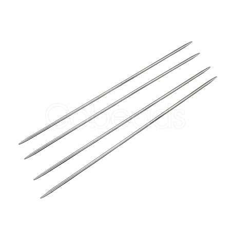 Stainless Steel Double Pointed Knitting Needles(DPNS) TOOL-R044-240x2.5mm-1