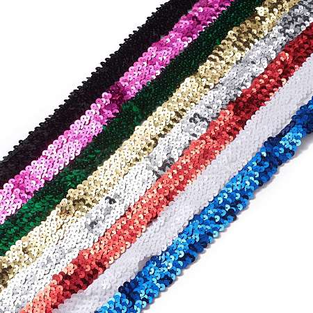 Plastic Paillette Elastic Beads PVC-XCP0001-01-1