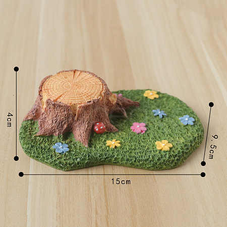 Miniature Resin Grassland & Trunk Decoration MIMO-PW0001-171A-1