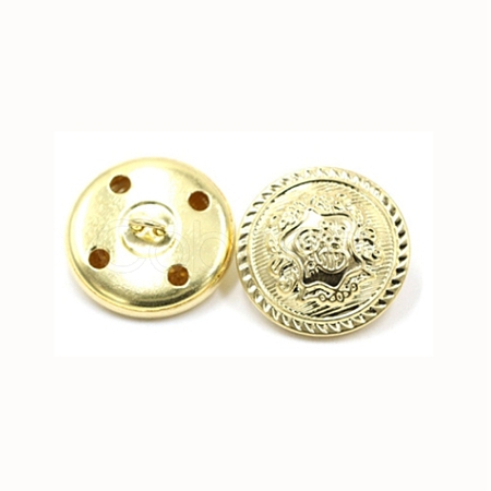 4-Hole Brass Buttons BUTT-WH0017-23C-03-1