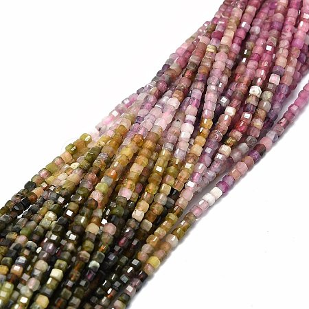 Natural Colorful Tourmaline Beads Strands G-E576-73-1