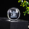 Inner Carving Glass Crystal Ball Diaplay Decoration, Fengshui Home Decor, Carriage, 60mm