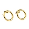 304 Stainless Steel Ring Stud Earrings for Woman, Golden, 14x2mm, Pin: 0.6mm