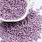 Opaque Colours Glass Seed Beads, Peanut, Medium Purple, 2x4x2mm, Hole: 0.8mm, about 45000pcs/pound