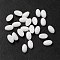 Natural White Jade Cabochons, Oval, 5x3x2mm