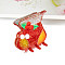 Christmas Glitter Acrylic Claw Hair Clips, for Women Girl, Christmas Socking, 38x43mm