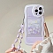 Oil Painting Flower TPU Plastic Mobile Phone Cover, Lilac, 14.7x7.15x0.8cm, Fit for iphone 13 Pro