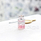 Miniature Glass Jars, Micro Dollhouse Ornaments, Simulation Prop Decorations, Pink, 13x24mm