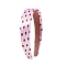 Satin Hairbands, Girls Hair Accessories, Polka Dot Pattern, Pink, 140x120mm