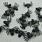 Plastic Simulation Spider, Halloween Spider Halloween Decoration, Haunted House Decor, Black, 20mm, 20pcs/set