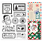 PVC Plastic Stamps, for DIY Scrapbooking, Photo Album Decorative, Cards Making, Stamp Sheets, 16x11x0.3cm