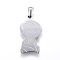 Tarnish Resistant 304 Stainless Steel Pendants, Boy, Stainless Steel Color, 25x14.5x2mm, Hole: 3x6mm