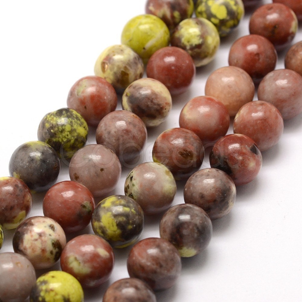 Cheap Natural Cherry Blossom Jasper Beads Strands Online Store ...