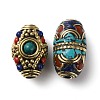 Handmade Tibetan Style Beads KK-G473-02AG-2