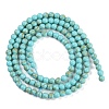 Synthetic Turquoise Beads Strands G-U004-02E-3
