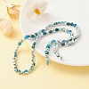 Electroplate Glass Beads Strands EGLA-YW0002-B02-6