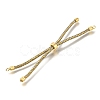 Braided Cotton Cord Slider Bracelet Making MAK-R001-01G-19-2