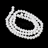 Imitation Jade Frosted Glass Bead Strands EGLA-A039-J4mm-MD06-2