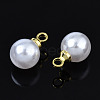 ABS Plastic Imitation Pearl Pendants SACR-T360-01-3