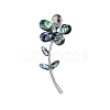 Abalone Shell Flower of Life Brooch PW-WG0AE00-01-1