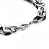 Alloy Byzantine Chains Bracelet for Men Women BJEW-N015-007-3