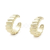 Rack Plating Brass Cuff Ring Finding EJEW-C081-15G-1