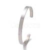 304 Stainless Steel Open Cuff Bangle BJEW-G653-01P-08-3