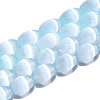 Dyed Natural Selenite Beads Strands G-T138-233D-1