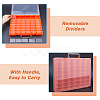 48 Grids Transparent Polypropylene(PP) Storage Box Organizer CON-WH0089-60B-4