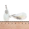 Opalite Faceted Teardrop Pendants G-Q163-04P-04-3