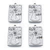 Non-Tarnish 304 Stainless Steel Pendants STAS-N098-212P-2