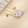 Alloy with Enamel Pendant Necklaces PW-WG800FB-01-4