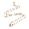 Brass Cable Chain Necklaces SW028-G-1