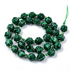 Synthetic Malachite Beads Strands X-G-R482-28-10mm-2