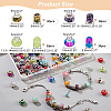  120Pcs 4 Style Resin & Acrylic European Beads OPDL-NB0001-15-2